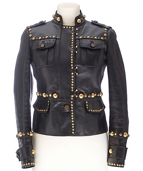 gucci leren jas|Gucci Leather Jackets for Women .